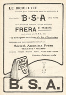 B.S.A. Marca Tre Fucili - Pubblicitï¿½ Del 1909 - Old Advertising - Pubblicitari