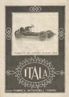 Automobile ITALA Mod. 50 Per Turismo - Pubblicitï¿½ Del 1920 - Old Advert - Pubblicitari