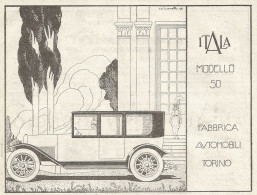 Automobile ITALA Modello 50 - Pubblicitï¿½ Del 1920 - Old Advertising - Pubblicitari