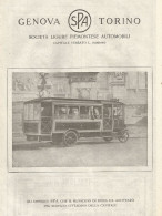 Societï¿½ Ligure Piemontese Automobili - Omnibus - Pubblicitï¿½ Del 1920 - Ad - Pubblicitari
