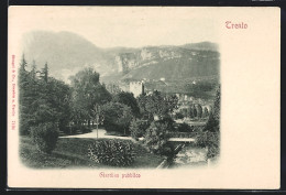Cartolina Trento, Giardino Pubblico  - Trento