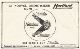 I Nuovi Ammortizzatori HARTFORD - Pubblicitï¿½ Del 1926 - Old Advertising - Advertising