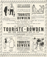 Freni Touriste-Bowden - Pubblicitï¿½ Del 1925 - Old Advertising - Pubblicitari