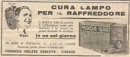 MAIDA SAK Fa Sparire Il Raffreddore - Pubblicitï¿½ Del 1932 - Old Advert - Publicités