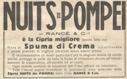 Cipria NUITS DE POMPEI - Pubblicitï¿½ Del 1932 - Old Advertising - Publicités