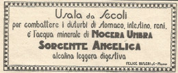 Acqua Nocera Umbra - Sorgente Angelica - Pubblicitï¿½ Del 1932 - Old Advert - Advertising