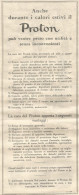 PROTON - Pubblicitï¿½ Del 1932 - Old Advertising - Advertising