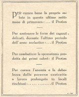 PROTON - Pubblicitï¿½ Del 1932 - Old Advertising - Publicités