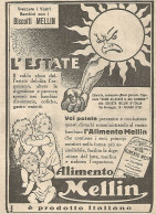 Alimento MELLIN - L'estate... - Pubblicitï¿½ Del 1932 - Old Advertising - Publicités