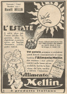 Alimento MELLIN - L'estate... - Pubblicitï¿½ Del 1932 - Old Advertising - Publicités