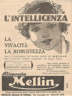 Alimento MELLIN - L'intelligenza... - Pubblicitï¿½ Del 1932 - Old Advert - Advertising