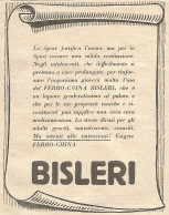 Ferro-China BISLERI - Pubblicitï¿½ Del 1932 - Old Advertising - Publicités