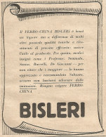 Ferro-China BISLERI - Pubblicitï¿½ Del 1932 - Old Advertising - Advertising