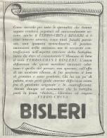 Ferro-China BISLERI - Pubblicitï¿½ Del 1932 - Old Advertising - Advertising