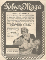 Polvere MAGA - Gioia Materna! - Pubblicitï¿½ Del 1932 - Old Advertising - Publicités
