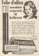 Sapone PALMOLIVE - L'Olio D'oliva Secolare... - Pubblicitï¿½ Del 1932 - Ad - Advertising