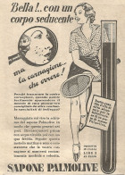 Sapone PALMOLIVE - Bella Con Un Corpo.. - Pubblicitï¿½ Del 1932 - Vintage Ad - Publicités