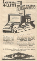 L'offerta GILLETTE Ha Un Grande... - Pubblicitï¿½ Del 1932 - Vintage Advert - Advertising