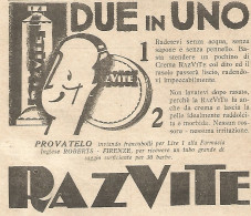 RAZVITE - Due In Uno... - Pubblicitï¿½ Del 1932 - Vintage Advertising - Publicités