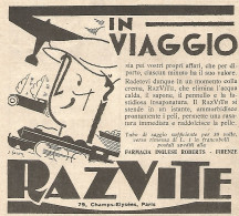 RAZVITE - In Viaggio... - Pubblicitï¿½ Del 1932 - Vintage Advertising - Advertising