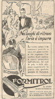 FORMITROL - Nei Luoghi Di Ritrovo L'aria... - Pubblicitï¿½ Del 1932 - Advert - Advertising
