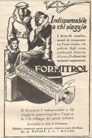 FORMITROL - Indispensabile A Chi Viaggia - Pubblicitï¿½ Del 1932 - Advert - Publicités