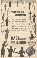 LIEBIG - Tutte Le Signore... - Pubblicitï¿½ Del 1932 - Vintage Advertising - Advertising