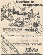 Alimenti GLAXO - Perfino In Montagna... - Pubblicitï¿½ Del 1932 - Vintage Ad - Advertising