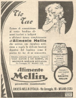 Alimento MELLIN - Tic Tac... - Pubblicitï¿½ Del 1932 - Old Advertising - Publicités