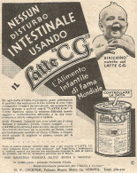 Latte CG. - Alimento Infantile - Pubblicitï¿½ Del 1932 - Vintage Advertising - Advertising
