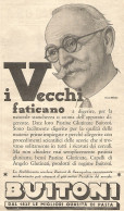 Pasta Buitoni - I Vecchi Faticano... - Pubblicitï¿½ Del 1932 - Vintage Ad - Publicités