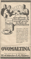 OVOMALTINA - La Vittoria Di Los Angeles... - Pubblicitï¿½ Del 1932 - Advert - Advertising