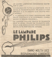 Lampade PHILIPS - Pubblicitï¿½ Del 1932 - Vintage Advertising - Advertising