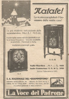 Radio-Grammofono La Voce Del Padrone - Pubblicitï¿½ Del 1932 - Vintage Ad - Advertising
