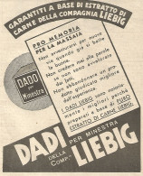 LIEBIG - Pro Memoria Per La Massaia... - Pubblicitï¿½ Del 1933 - Vintage Ad - Advertising