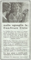 Nulla Uguaglia La Confiture CIRIO.. - Pubblicitï¿½ Del 1933 - Vintage Advert - Publicités