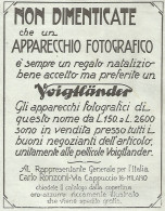 Apparecchi Fotografici VOIGTLANDER - Pubblicitï¿½ Del 1933 - Vintage Advert - Publicités