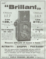 VOIGTLANDER - Brillant Ottica 1:6,3 - Pubblicitï¿½ Del 1933 - Vintage Advert - Publicités