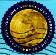 USA Poste Obl Yv:4867 Mi:5232 Pleine Lune Sur Fragment (Lign.Ondulées) - Usati