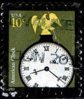 USA Poste Obl Yv:3452 Mi:3717 American Clock (Obl.mécanique) - Gebruikt