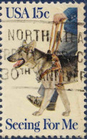 USA Poste Obl Yv:1250 Mi:1390 Seeing For Me Chien D'aveugle (Belle Obl.mécanique) - Used Stamps