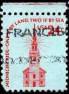 USA Poste Obl Yv:1076 Mi:1193 Old North Church Boston Bord De Feuille (Obl.mécanique) - Used Stamps