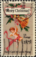 USA Poste Obl Yv:1068 Mi:1189A Merry Christmas! Early Card By Louis Prang (Beau Cachet Rond) - Used Stamps