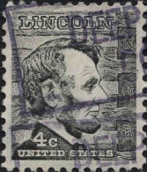 USA Poste Obl Yv: 795 Mi:893xA Abraham Lincoln 16th President Of The USA (Belle Obl.mécanique) - Usados