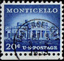 USA Poste Obl Yv: 616 Mi:669A Monticello Charlottesville, Virginia Bord De Feuille (TB Cachet à Date) - Usati