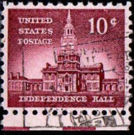 USA Poste Obl Yv: 615 Mi:665A Philadelphie Independance Hall Bord De Feuille (Belle Obl.mécanique) - Usati