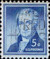 USA Poste Obl Yv: 590 Mi:659A James Monroe Fifth President Of The U.S.A. (Belle Obl.mécanique) - Usati