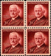 USA Poste N* Yv: 584 Mi:678 George Eastman Bloc De 4 (sans Gomme) - Unused Stamps