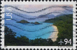 USA Avion Obl Yv:138 Mi:4373 St John US Virgin Islands (Lign.Ondulées) - 3a. 1961-… Used