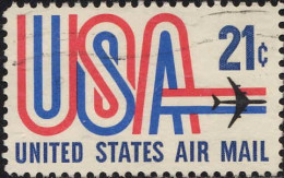 USA Avion Obl Yv: 72 Mi:1036 Avion (Lign.Ondulées) - 3a. 1961-… Used